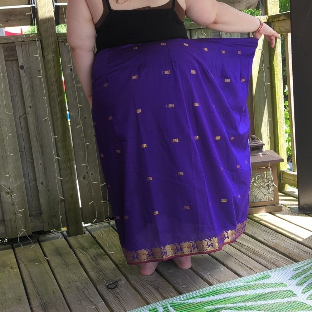 Purple And Gold Skirt